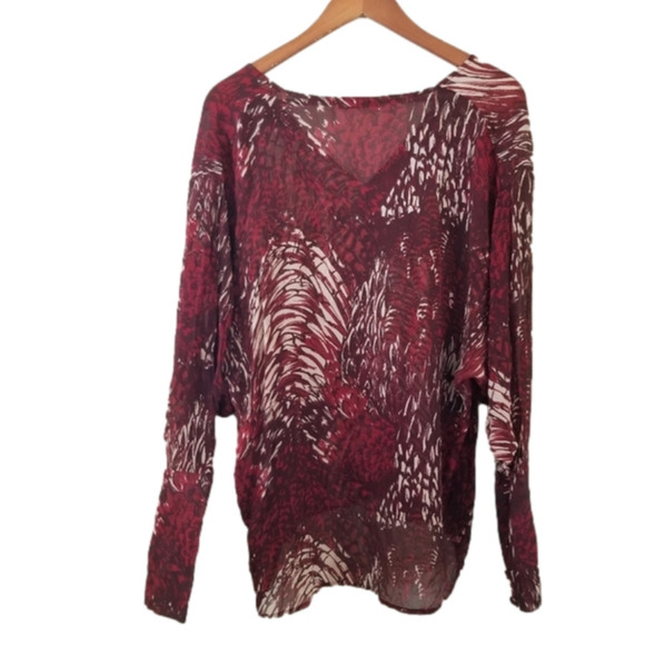 Tamara Mellon Silk Blouse Dolman Sleeve Casual Cover Size 8 - Picture 1 of 8